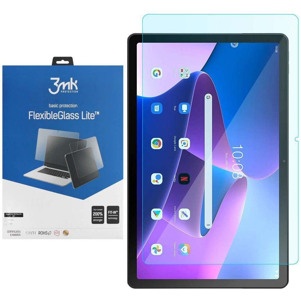 3MK ZAŠČITNO Hibridno steklo zaščita za ekran za Lenovo Tab M10 Plus 3.Gen 10