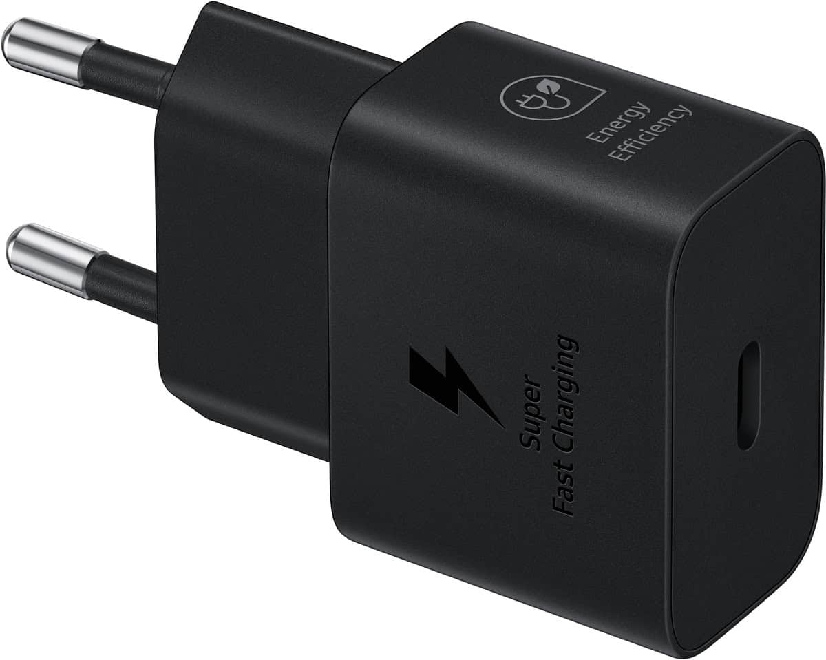 SAMSUNG HIŠNI POLNILEC 220V adapter EP-T2510NBE USB-C QC 25W - črn (Eu Blister)