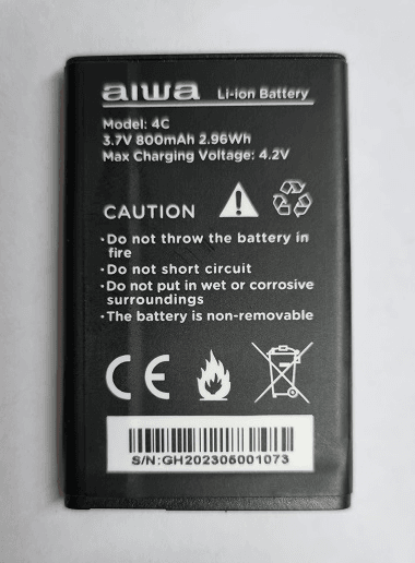 Aiwa baterija C4 za telefon Aiwa FP-24 800 mAh