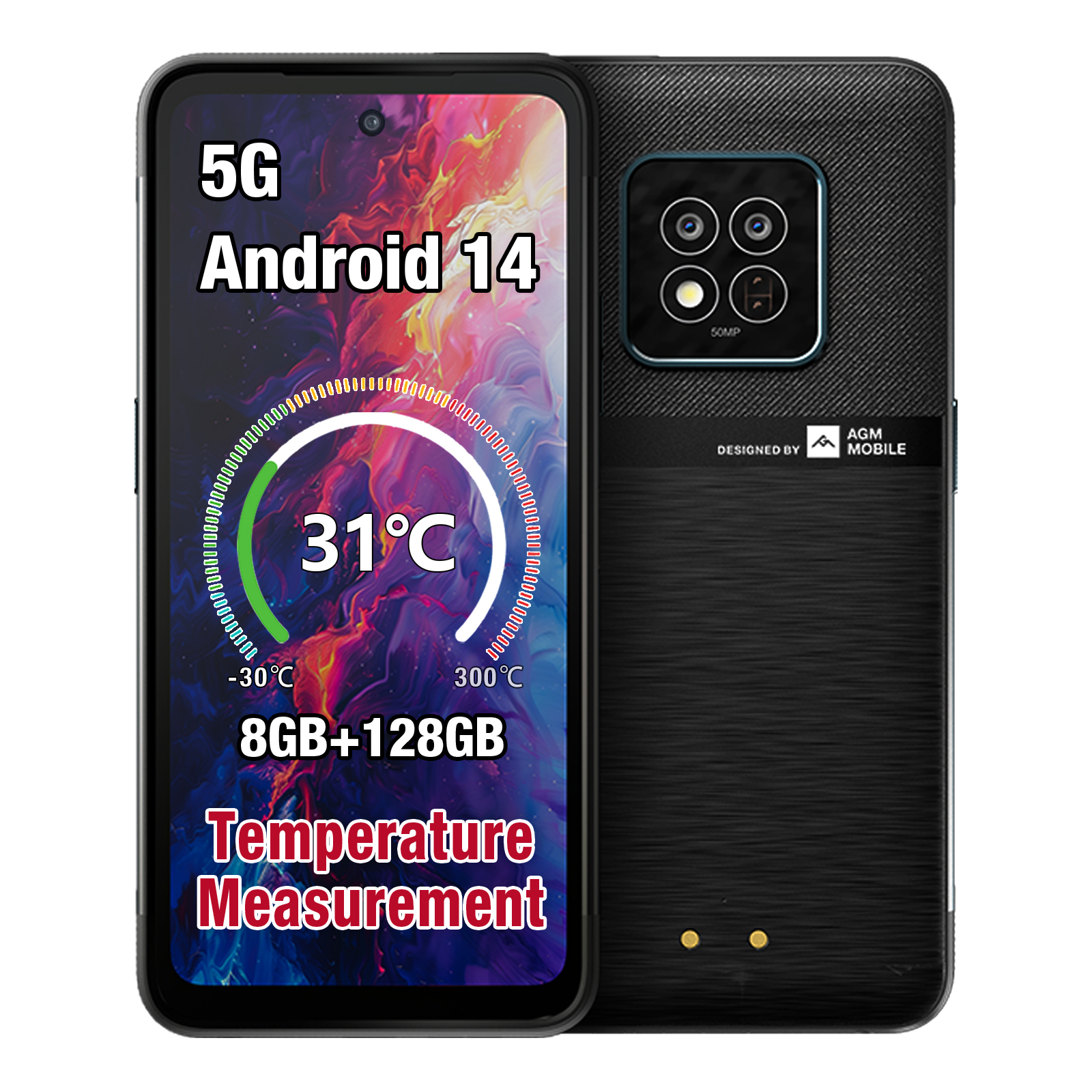 AGM odporni pametni telefon X6 5G 8GB/128GB DS Android 14