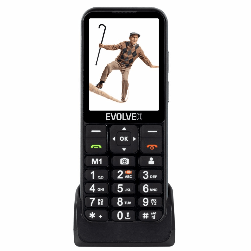 EVOLVEO Easyphone LT EP-880 telefon za starejše na tipke 4G črn