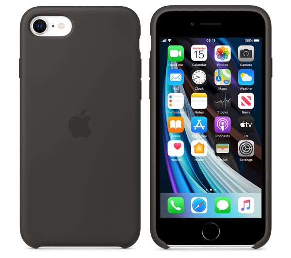 Apple original ovitek Silicon case MN6E3ZM/A za iPhone 7 / iPhone 8 / iPhone SE 2020 / iPhone SE 2022 - črn