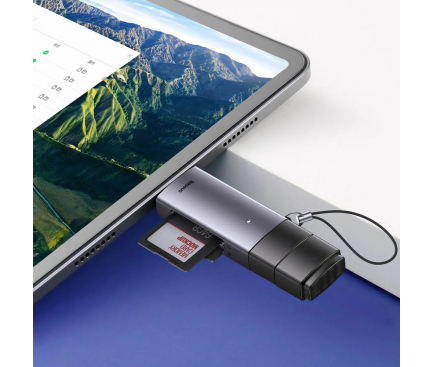 Baseus čitalec SD / Micro SD / MMC / M2 kartic Ključek USB-A in USB Type C