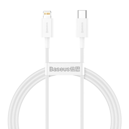 Baseus podatkovni kabel CATLYS-A02 Superior Quick Charge Type C - Lightning 20W 1m - bel