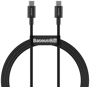 Baseus podatkovni kabel Catys-B01 Supirior Quick Charge 100W Type C na Type C - črn