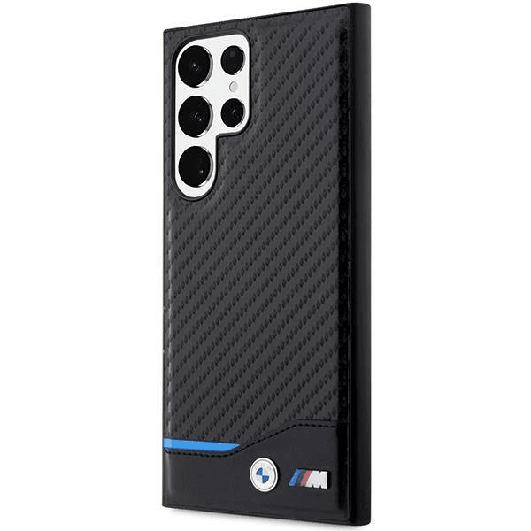 BMW ovitek Carbon BMHCS23L22NBCK za Samsung Galaxy S23 Ultra 5G - črn