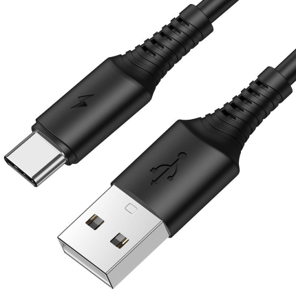 BOROFONE podatkovni kabel BX47 Type C na USB 1m QC 3A črn