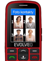 EVOLVEO Easyphone EG telefon za starejše z GPS sledilnikom - rdeč