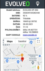 EVOLVEO Easyphone EG telefon za starejše z GPS sledilnikom - črno srebrn