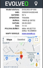 EVOLVEO Easyphone EG telefon za starejše z GPS sledilnikom - rdeč