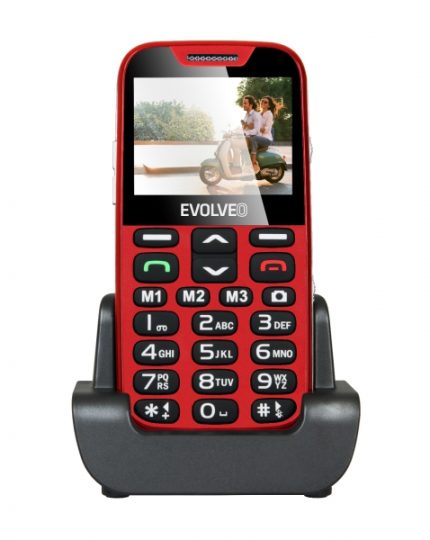 EVOLVEO Easyphone XD telefon za starejše - rdeč