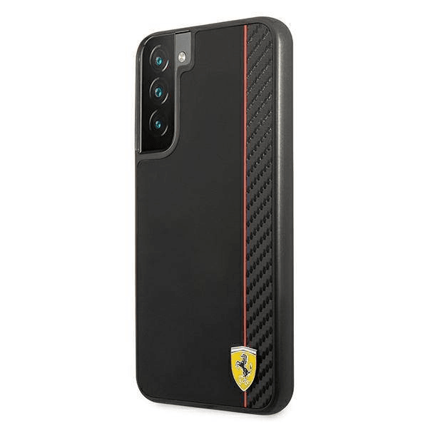 Ferrari silikonski ovitek Scuderia Ferrari FESAXHCS22MBK za Samsung Galaxy S22 Plus 5G - črn