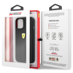 Ferrari silikonski ovitek Scuderia Ferrari FESSIHCP13SBK za iPhone 13 Mini - črn