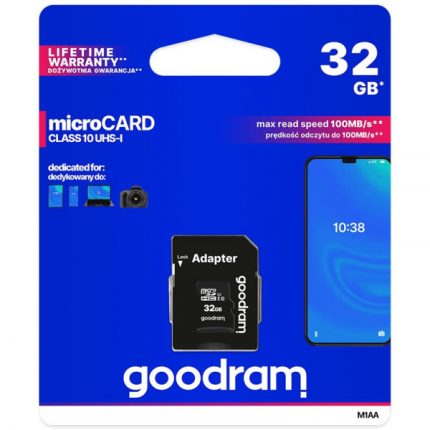 Goodram SPOMINSKA KARTICA 32GB micro SD 2v1 100MB/s