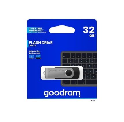 Goodram USB KLJUČ 32GB za shranjevanje podatkov črno srebrn