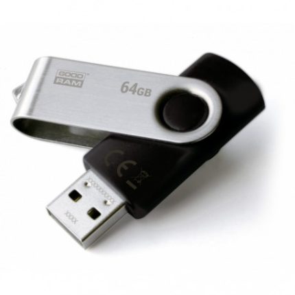 Goodram USB KLJUČ 64GB za shranjevanje podatkov črno srebrn