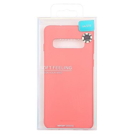 Goospery soft feeling silikonski ovitek za Samsung Galaxy S10 G973 - roza