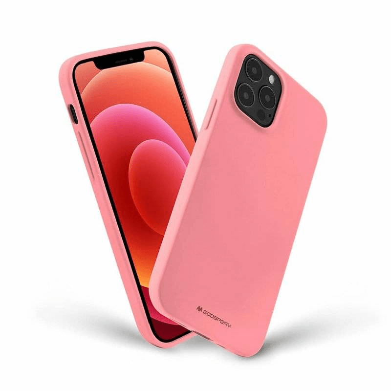 Goospery Soft Feeling silikonski ovitek za iPhone 15 Plus - roza