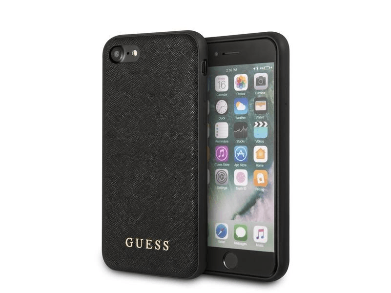 GUESS GUHCI8SLSABK ovitek za iPhone 7 / 8 / SE 2020 - Saffiano črn