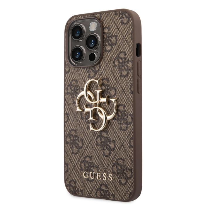 GUESS GUHCP14L4GMGBR ovitek za iPhone 14 Pro - rjav