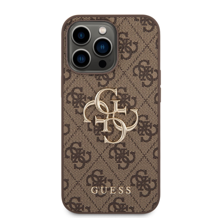 GUESS GUHCP14L4GMGBR ovitek za iPhone 14 Pro - rjav