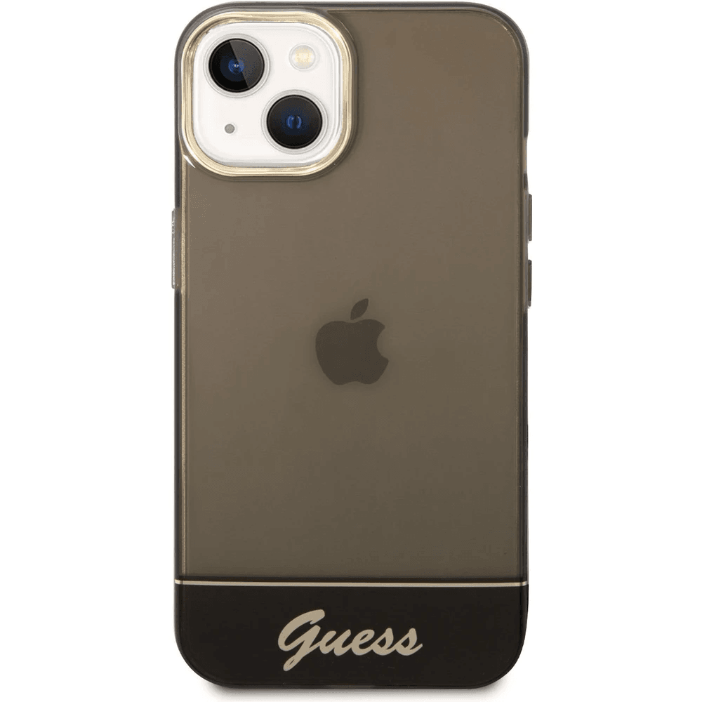 GUESS GUHCP14MHGCOK ovitek za iPhone 14 Plus - temno prozoren