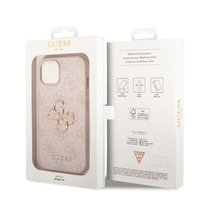 GUESS GUHCP14S4GMGPI ovitek za iPhone 14 6.1 - roza