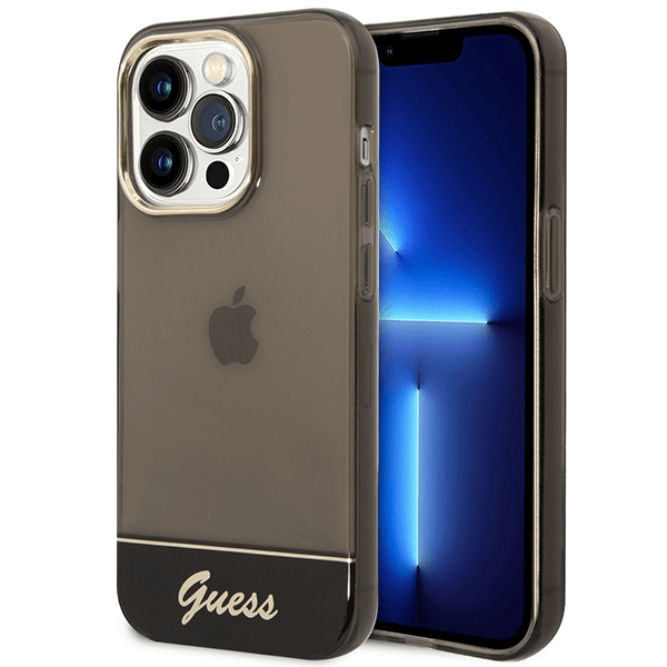 GUESS GUHCP14XHGCOK ovitek za iPhone 14 Pro Max - temno prozoren