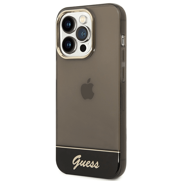 GUESS GUHCP14XHGCOK ovitek za iPhone 14 Pro Max - temno prozoren