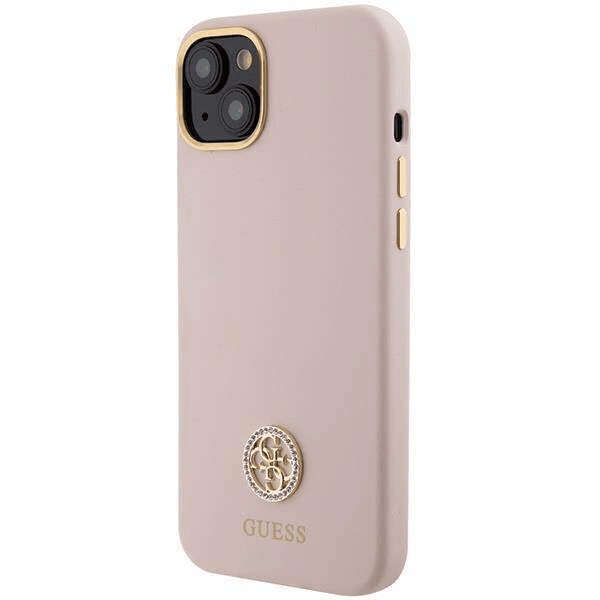 GUESS GUHCP15SM4DGPP silikonski ovitek za iPhone 15 - roza