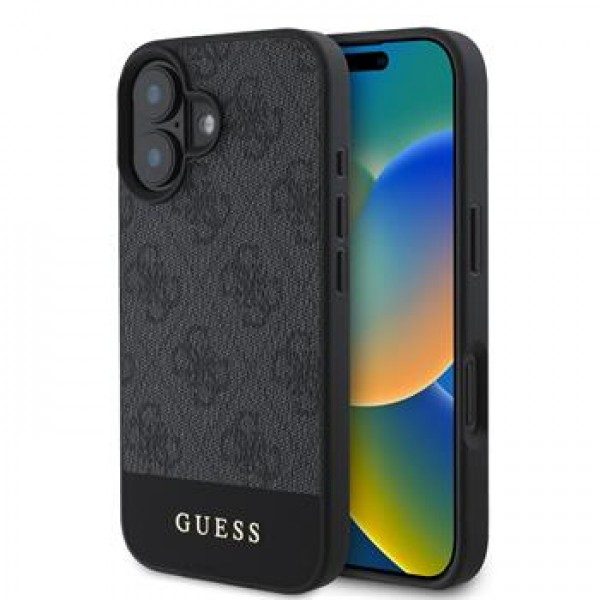 GUESS GUHCP16SG4GLGR ovitek za iPhone 16 - siv