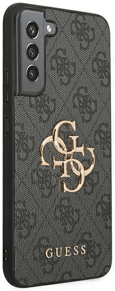 GUESS GUHCS23S4GMGGR silikonski ovitek za Samsung Galaxy S23 5G - črn z zlatim logom