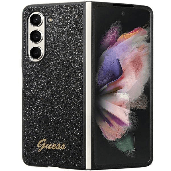 GUESS GUHCZFD5HGGSHK ovitek Samsung Galaxy Z Fold 5 F946 - črn z bleščicami