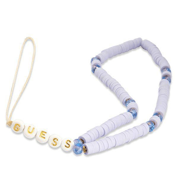 GUESS GUSTPEARU zapestnica / obesek za telefon - Heishi Beads lila