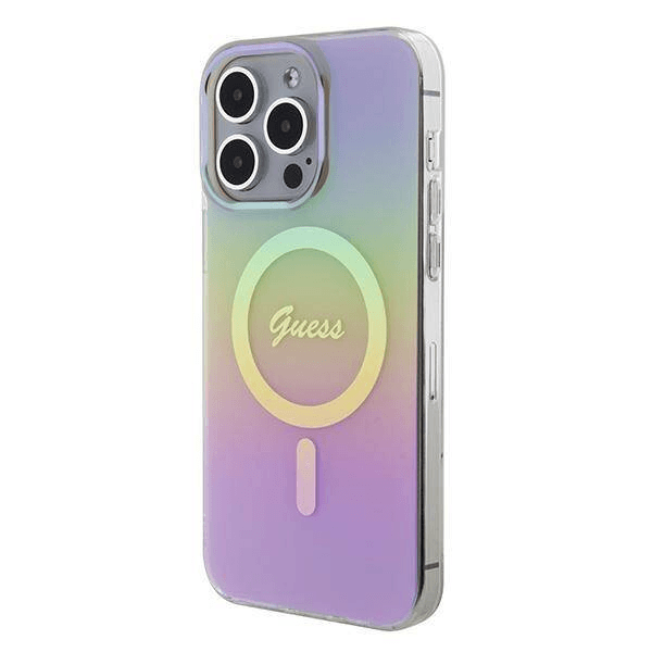 GUESS ovitek iPhone 15 Pro Max - MagSafe - Iridescent - GUHMP15XHITSP