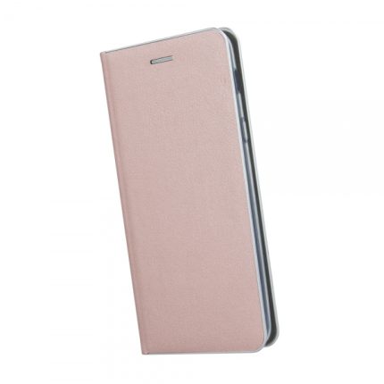 Havana Premium preklopna torbica Huawei P30 - roza s srebrnim robom