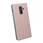 Havana Premium preklopna torbica Samsung Galaxy A6 2018 A600 - roza s srebrnim robom - kopija