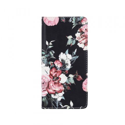 Havana Trendy Flower preklopna torbica Samsung Galaxy A22 A225 LTE - črno roza