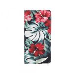 Havana Trendy Flower preklopna torbica Samsung Galaxy A32 A326 5G - črno rdeča