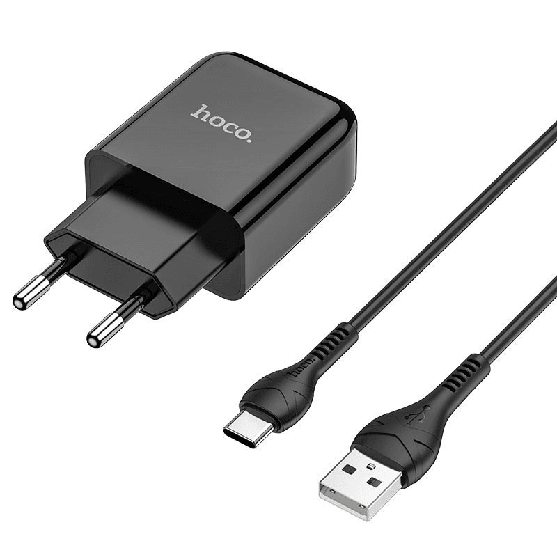 HOCO pametni hišni polnilec N2 z USB vtičem in s polnilnim kablom Type C 2