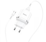 HOCO pametni hišni polnilec N3 18W z 3.0 QC USB vtičem in s polnilnim kablom Type C bel