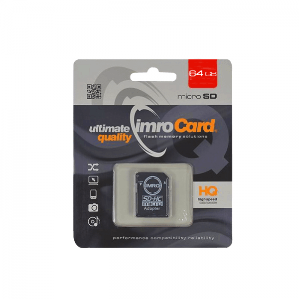 IMRO SPOMINSKA KARTICA 64GB microSD z adapterjem