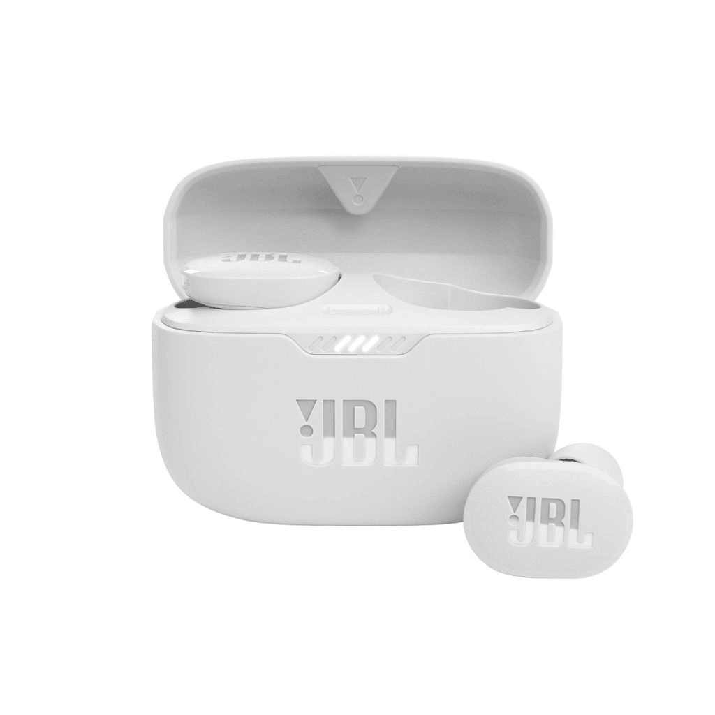 JBL Bluetooth slušalke TUNE 130NC TWS HARMAN - bele