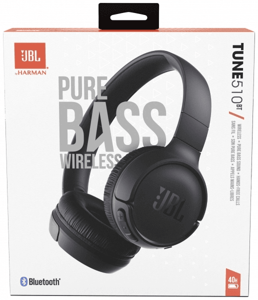 JBL Bluetooth slušalke Tune 510BT - črne