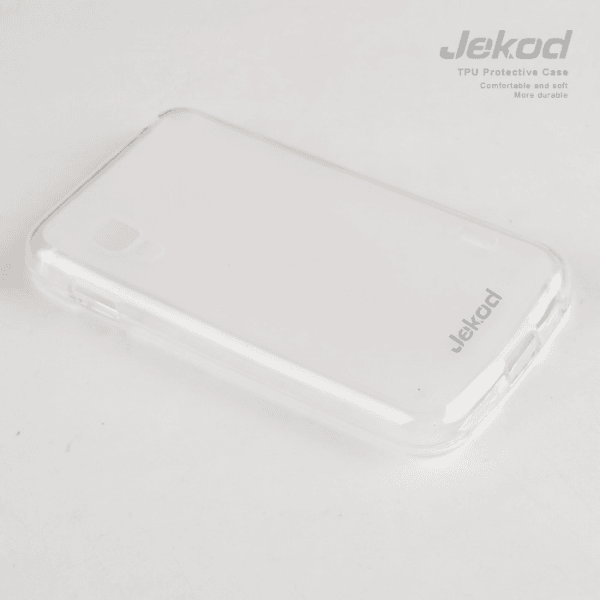 JEKOD silikonski ovitek LG Optimus L5 2 E460 prozoren TPU/T + Zaščitna folija