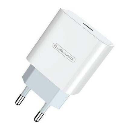 Jellico adapter C8 hišni polnilec Quick Charge 20W vhod Type C PD 3.0 - Original (EU Blister) bel