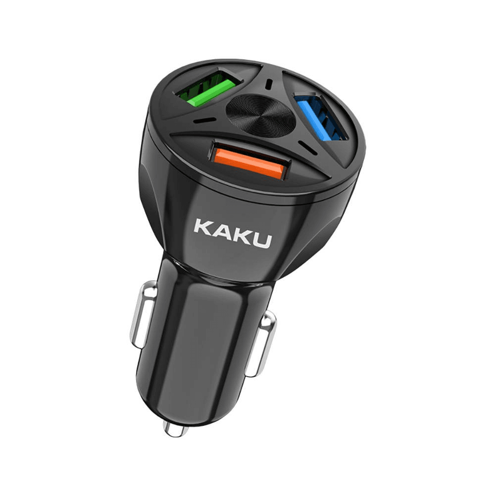 Kaku avtopolnilec KSC-486 3.0 QC s tremi USB izhodi - črn