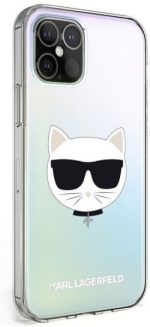 Originalen KARL LAGERFELD ovitek iPhone 12 Mini - Choupette Head - Mirror  - KLHCP12SCIR