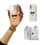 Originalen KARL LAGERFELD ovitek iPhone 12 Mini - Choupette Head - Mirror  - KLHCP12SCIR