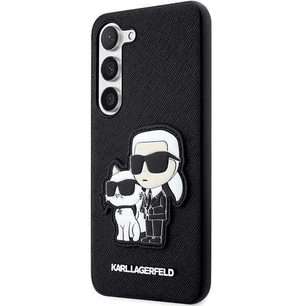 Originalen KARL LAGERFELD ovitek Samsung Galaxy S23 Plus 5G - IML NFT Full Bodies - črna zaščita - KLHCS23MSANKCPK